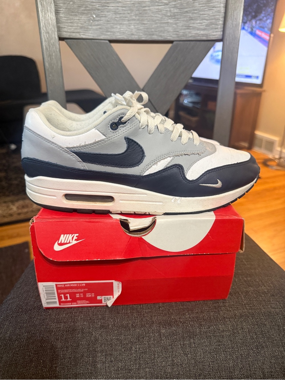 2021 Nike Air Max 1 LV8 'Obsidian' Size 11